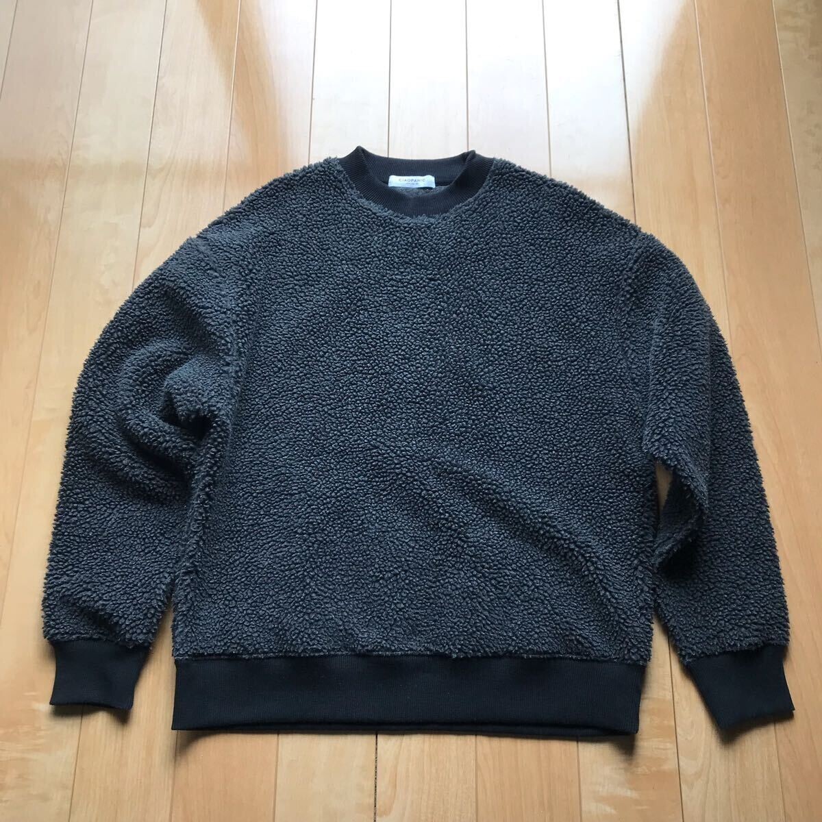 チャオパニック ボアプルオーバー 550-6-320 メンズ M ダークグレー拍卖