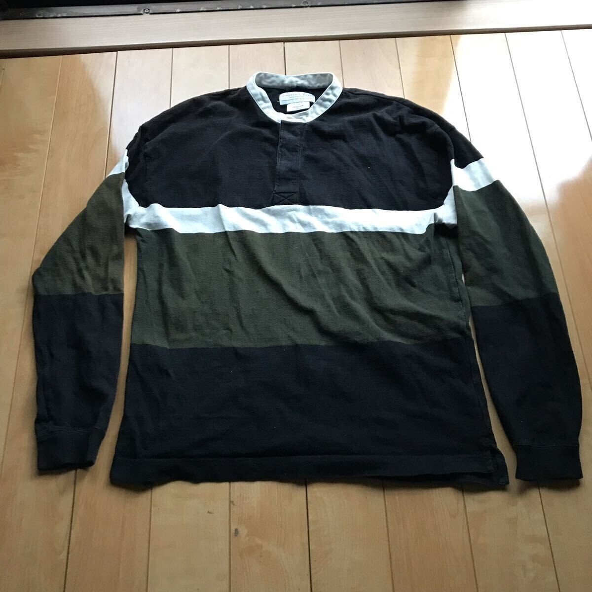 チャオパニックティピー ラガーシャツ 102-1-356 メンズ M カーキ ブラック ホワイト拍卖