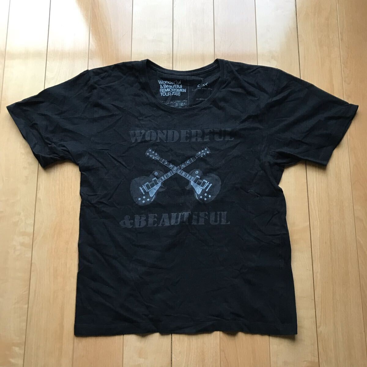 レミオロメン TOUR 2008 “Wonderful & Beautiful ライブTシャツ 112-1-316 ブラック L拍卖