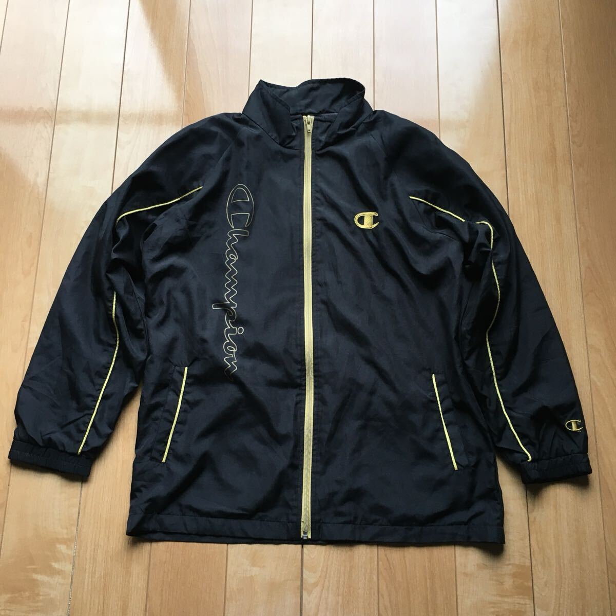 チャンピオン ウィンドブレーカー 217-1-40 ブラック 150cm バックロゴ拍卖