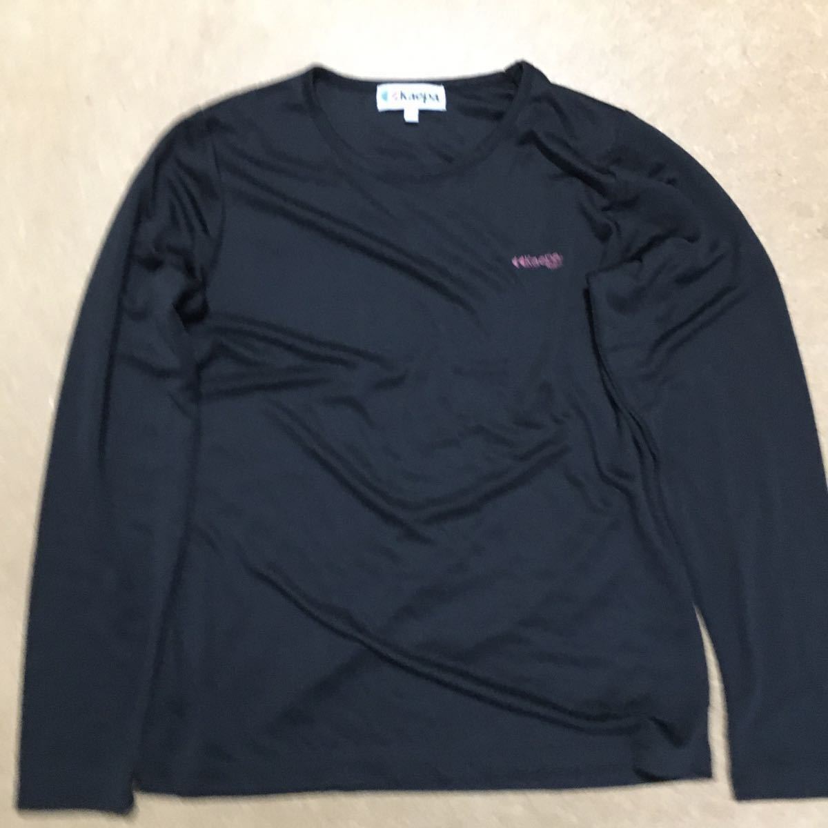 KAEPA ケイパ 長袖Tシャツ ブラック ピンク L メンズ拍卖