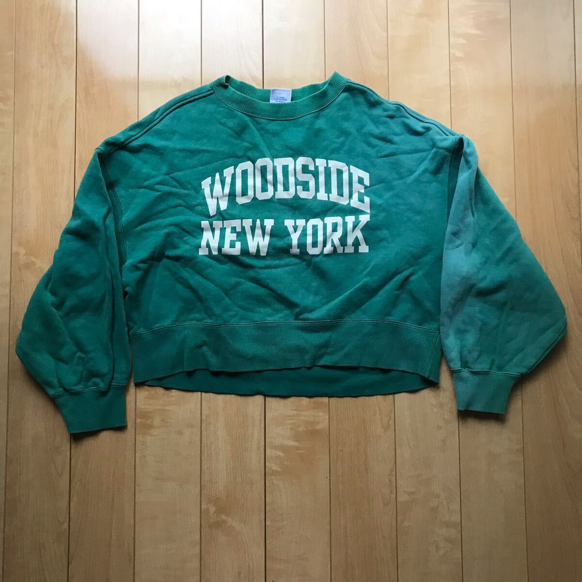 チャンピオン カレッジロゴトレーナー 134-1-305 グリーン FREE拍卖