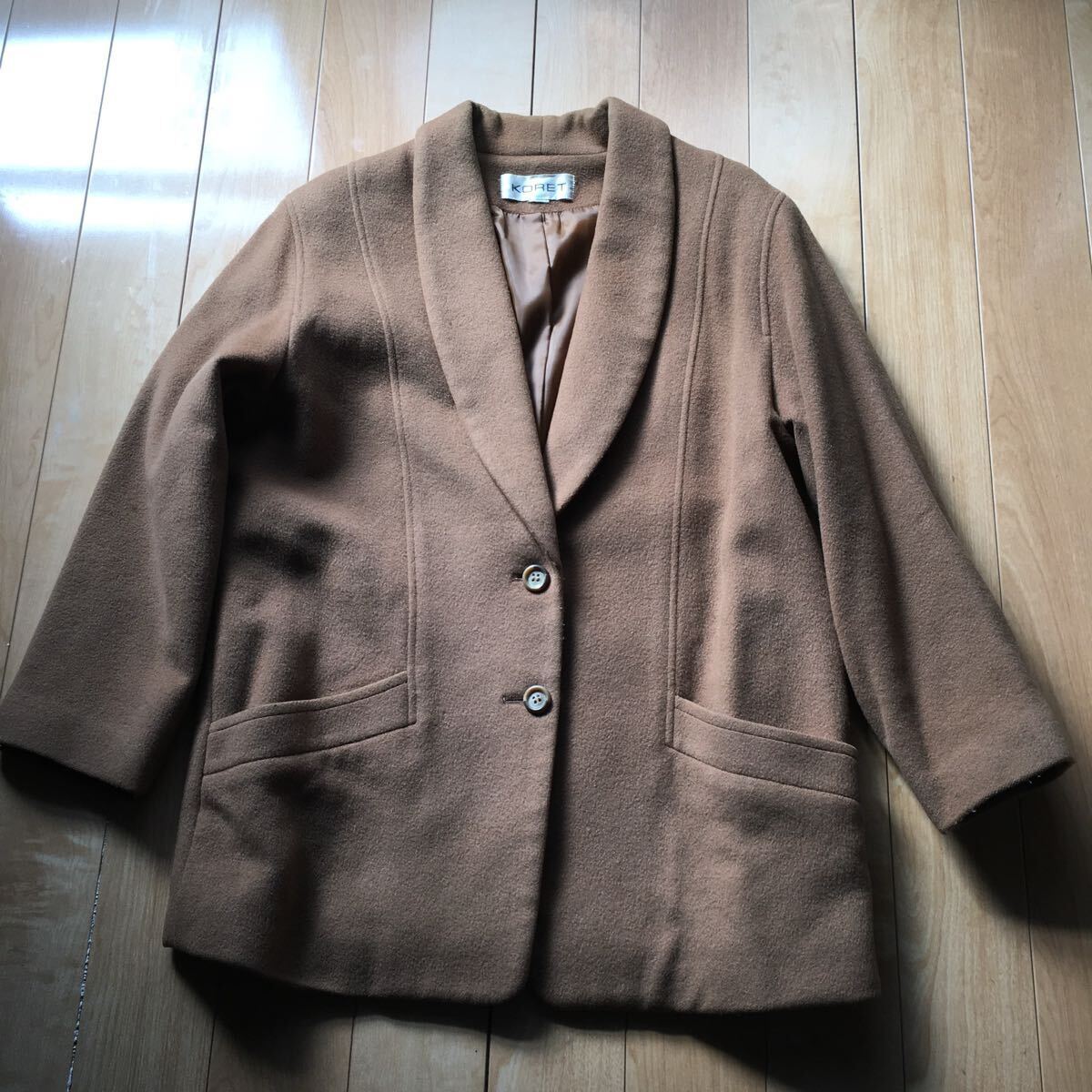 KOLET テーラードミドルコート 593-6-51 レディース キャメル レナウン拍卖