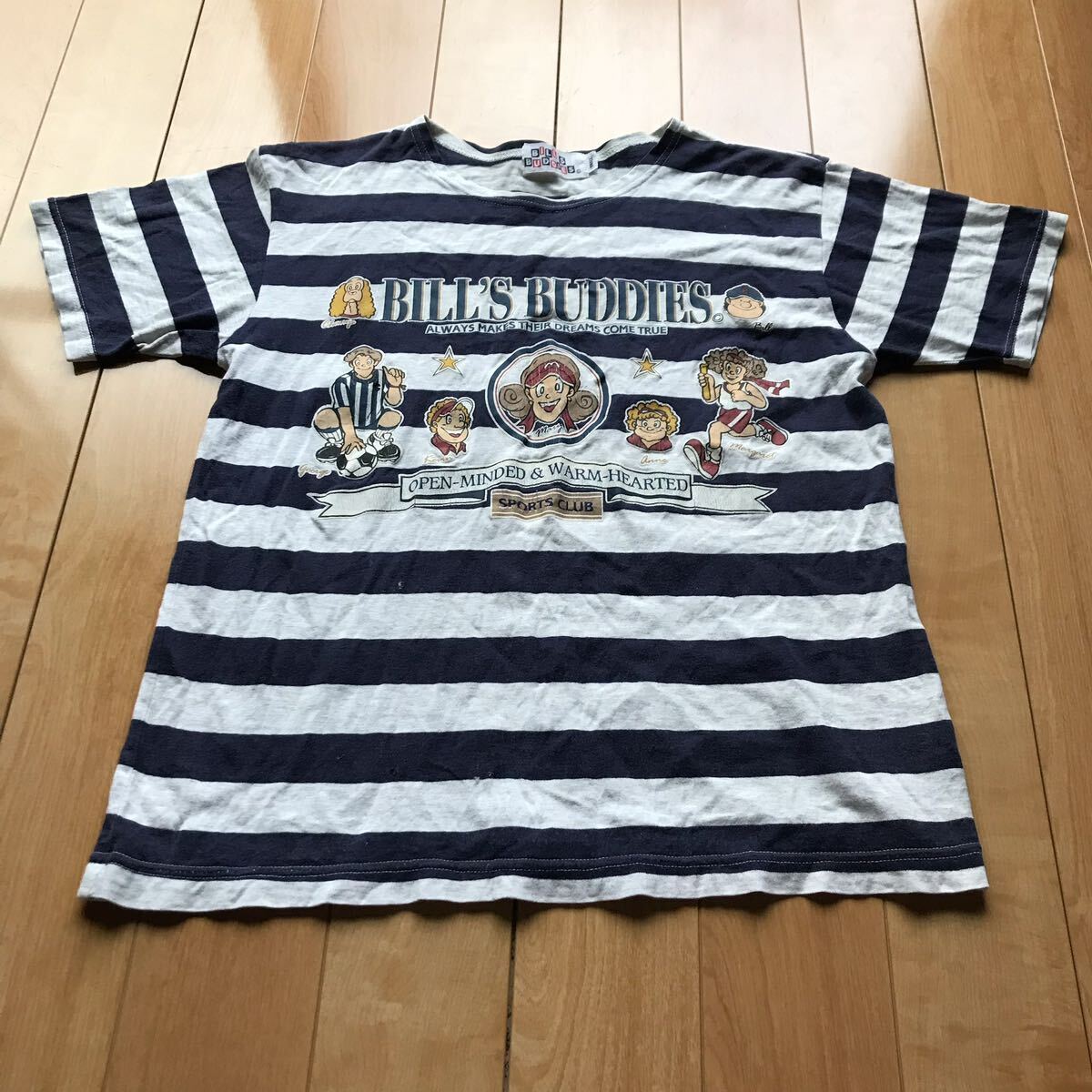 90年代 BILLSBUDDIES キャプテンサンタ ボーダーTシャツ 126-1-316 メンズ S ホワイト ブラック拍卖