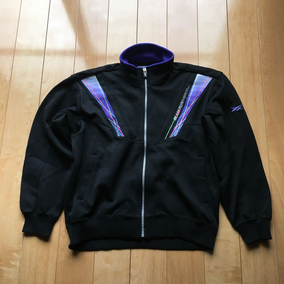 90年代 アシックス トラックジャケット 201-1-54 ブラック マラソン スポーツ拍卖