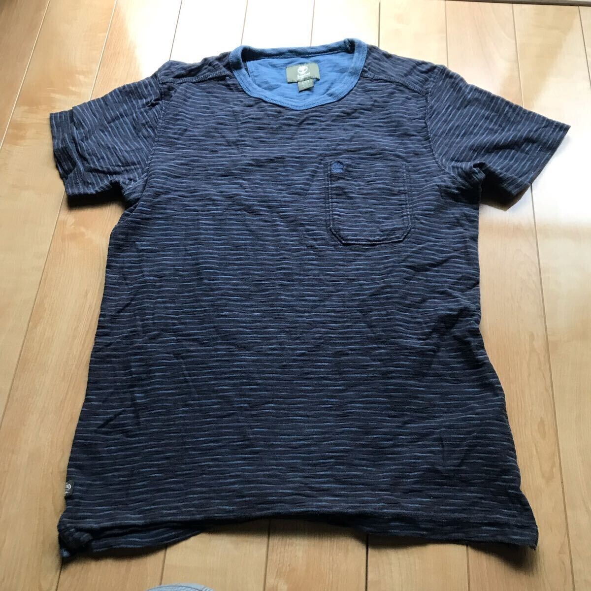 ティンバーランド スリムフィット ポケットTシャツ 179-1-19 ボーダー M拍卖