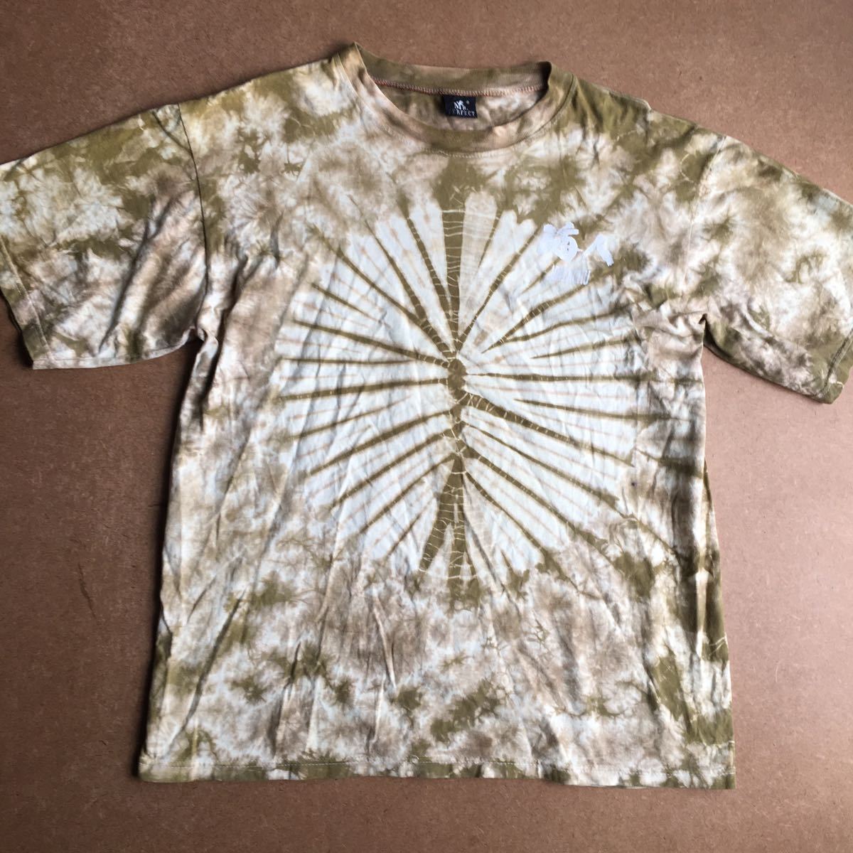 Mr.Perfect タイダイ柄 海人 ベージュ ハット うみんちゅ 半袖Tシャツ Tシャツ ミスターパーフェクト拍卖