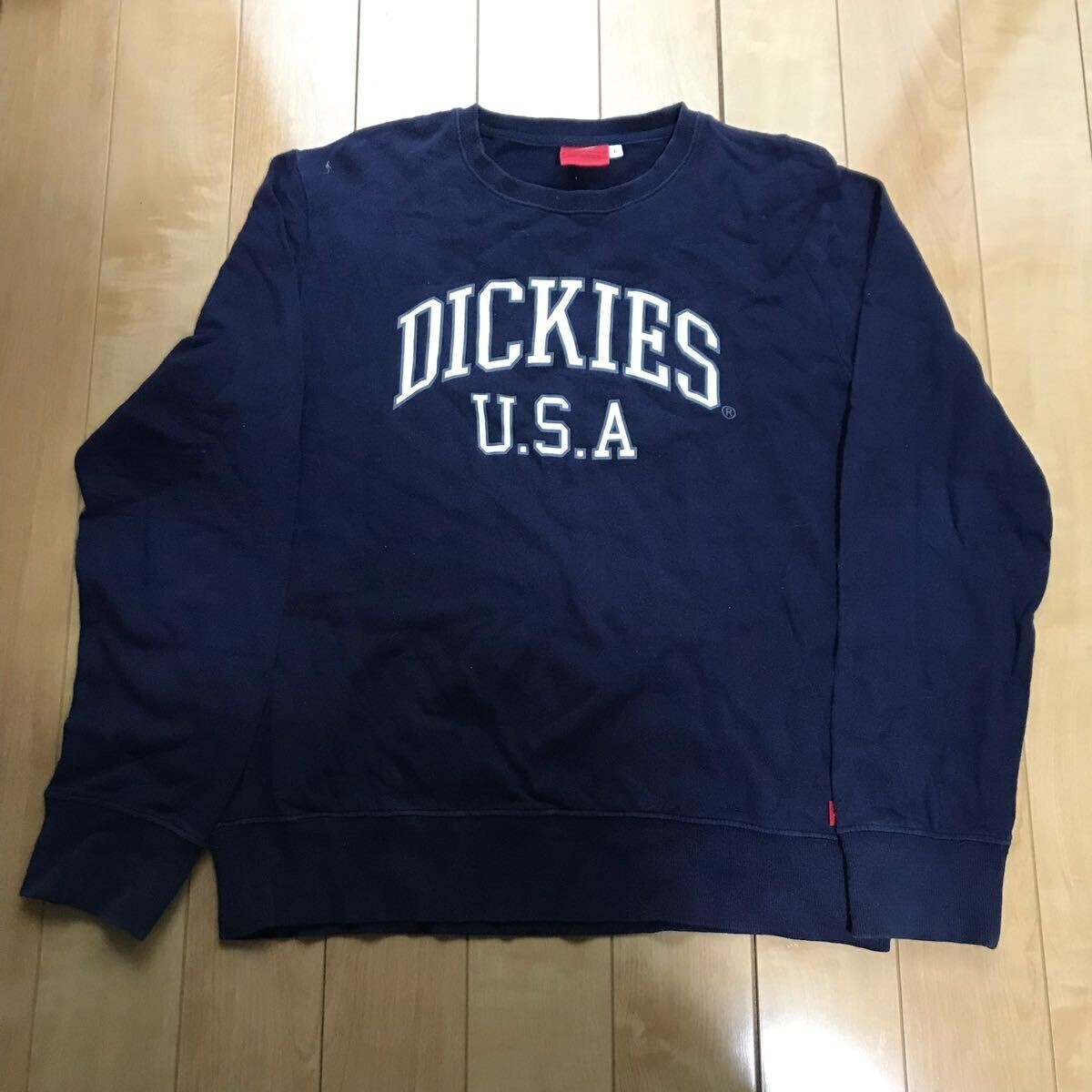 ディッキーズ スウェットトレーナー 181-1-311 メンズ L ネイビー拍卖
