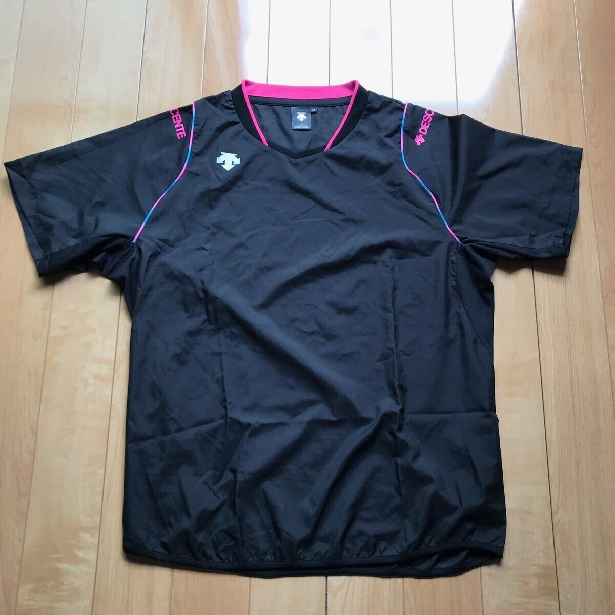 デサント ピステ 537-1-348 メンズ M ブラック ピンク バレーボール拍卖