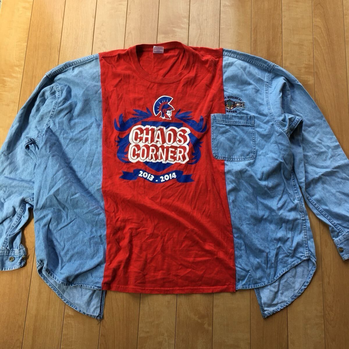 ギルダン オーバーサイズTシャツ 258-1-30 レッド XL 切り替え拍卖