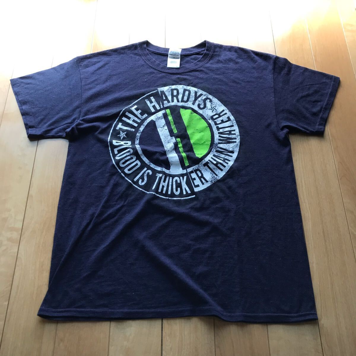 ギルダン ザハーディーズ プロレス Tシャツ 124-1-331 メンズ L ネイビー拍卖