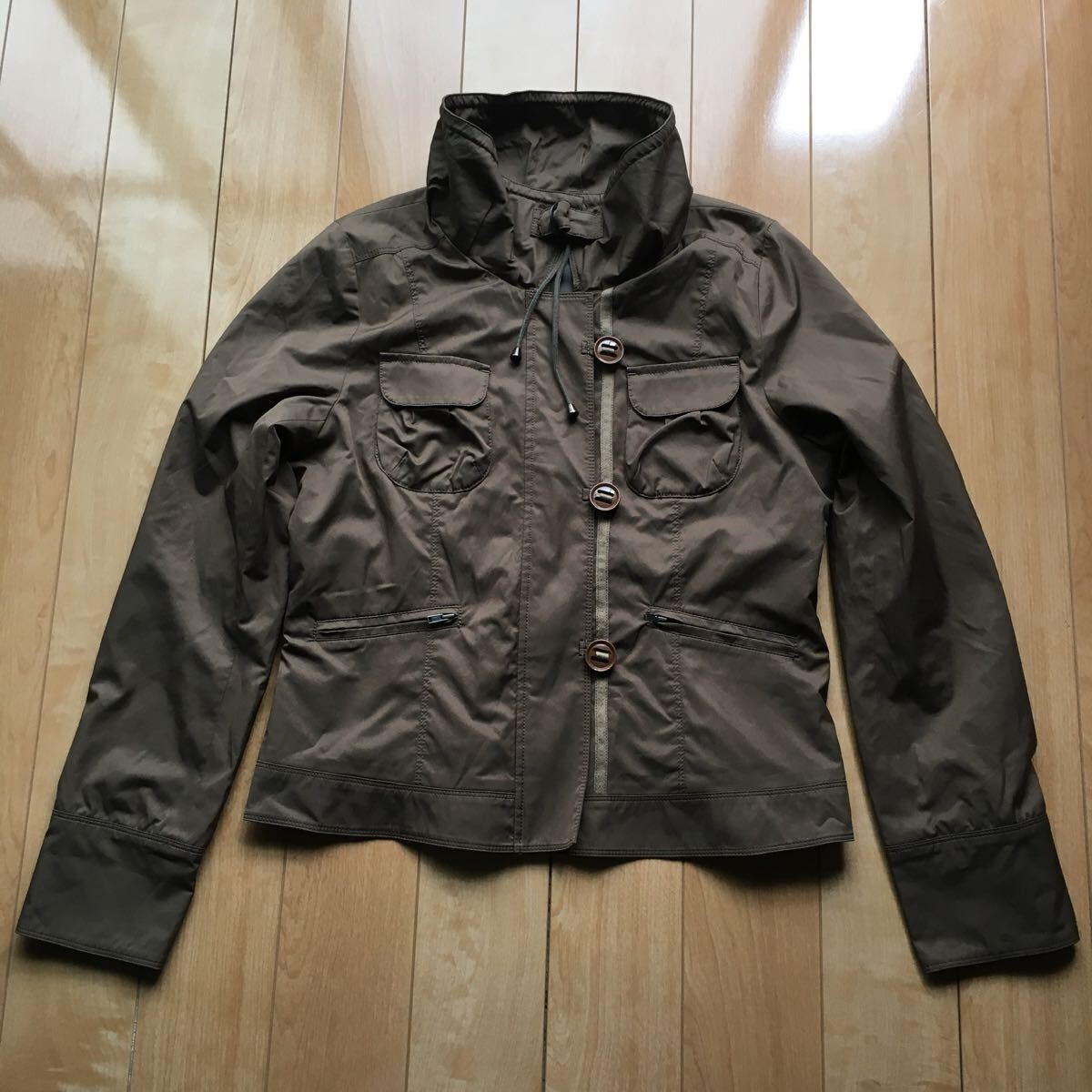 ニコル ミリタリーブルゾン 223-1-17 レディース 11AR スタンドカラー拍卖