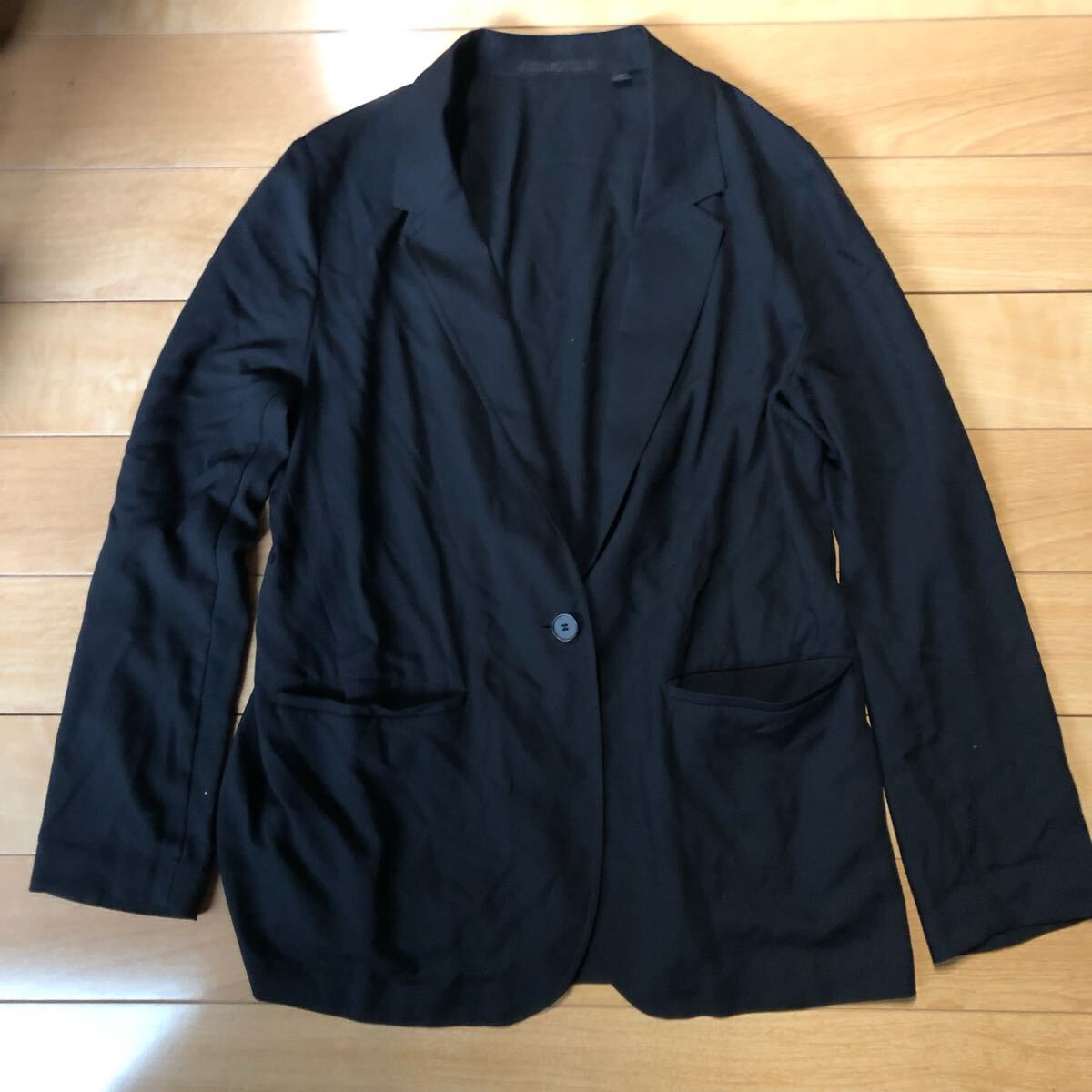 ユニクロ テーラードジャケット 232-1-66 レディース M ブラック拍卖