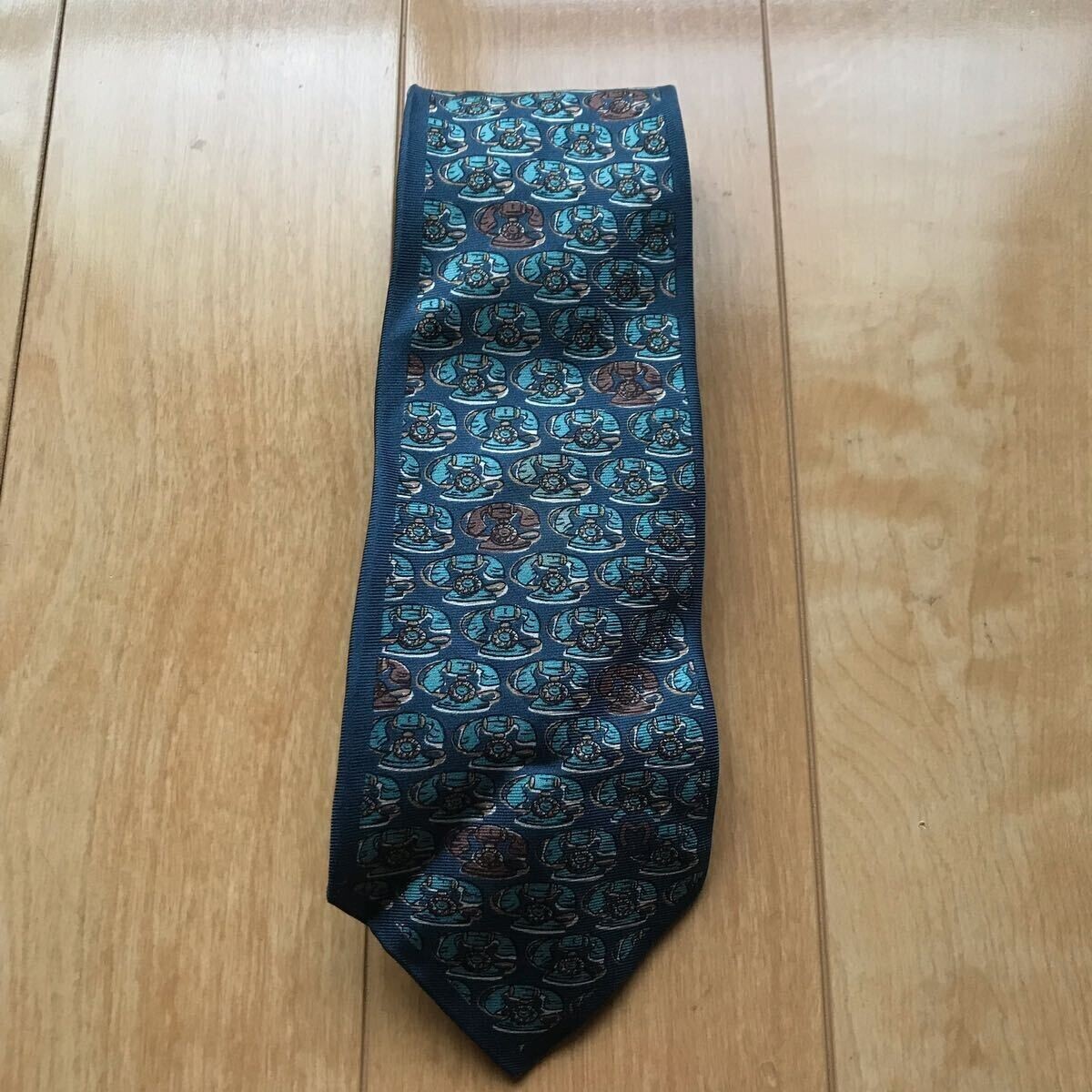 イタリー製 ミラショーン シルク100% ネクタイ 107-1-323 ダークグリーン拍卖