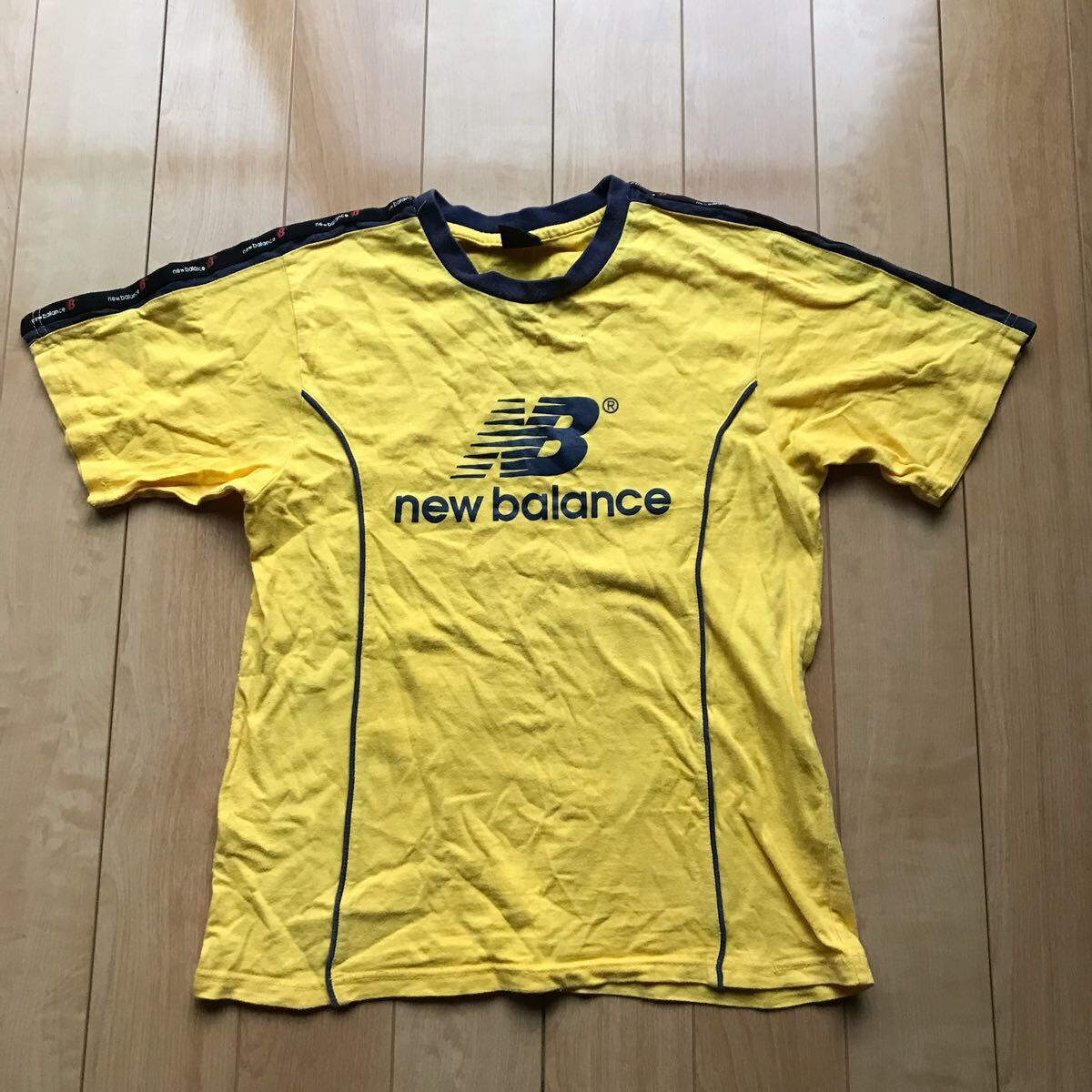 ニューバランス トレーニングシャツ 123-1-338 イエロー 160cm サッカー拍卖