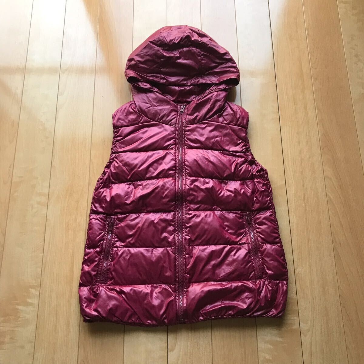 Philter 中綿ベスト 170-1-27 ワインレッド M拍卖