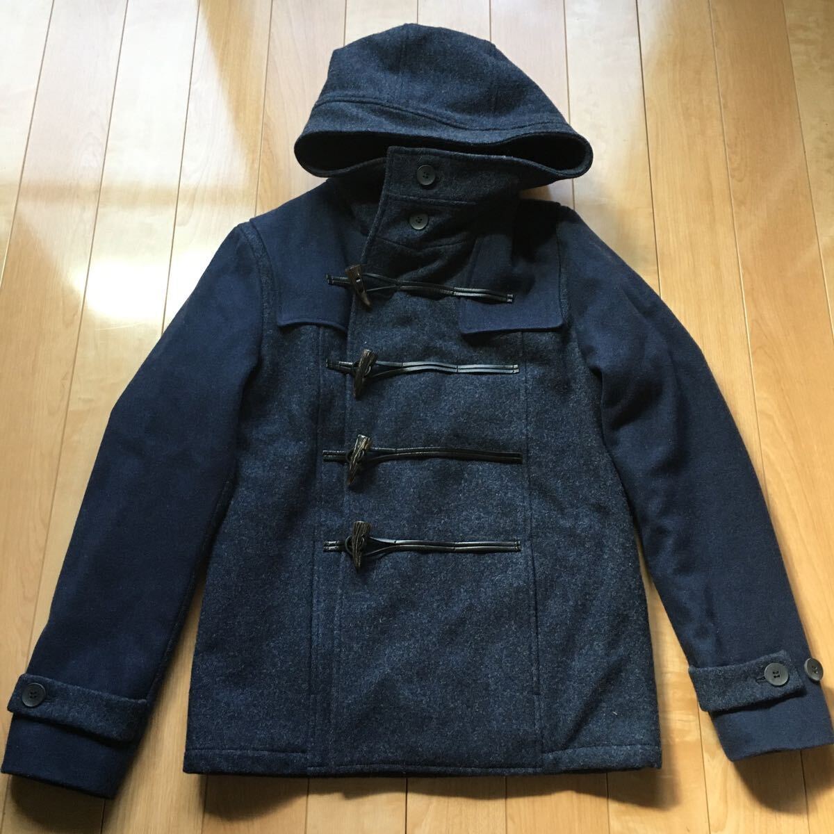 ヴァリアーチ ショートダッフルコート 593-6-4 メンズ ネイビー拍卖