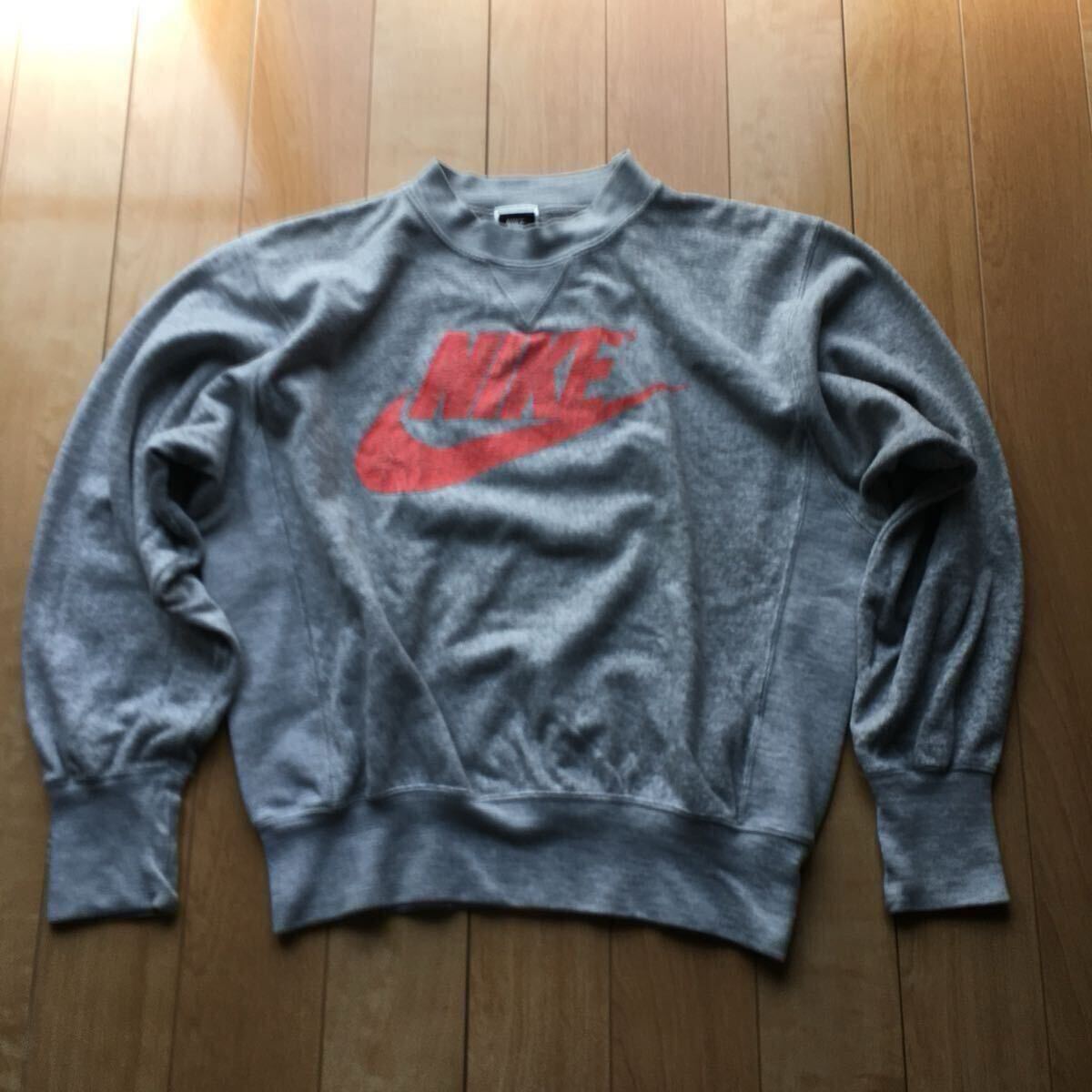 90年代 ナイキ ロゴスウェットトレーナー 198-1-45 メンズ M グレー拍卖