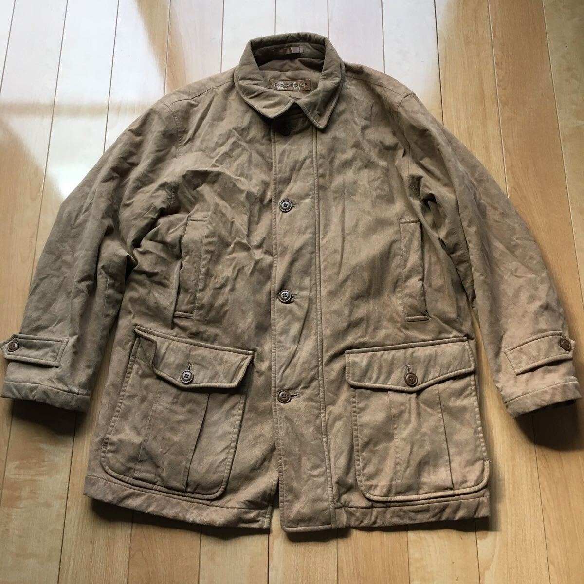 クロコダイル ハンティングジャケット 593-6-6 メンズ M キャメル拍卖