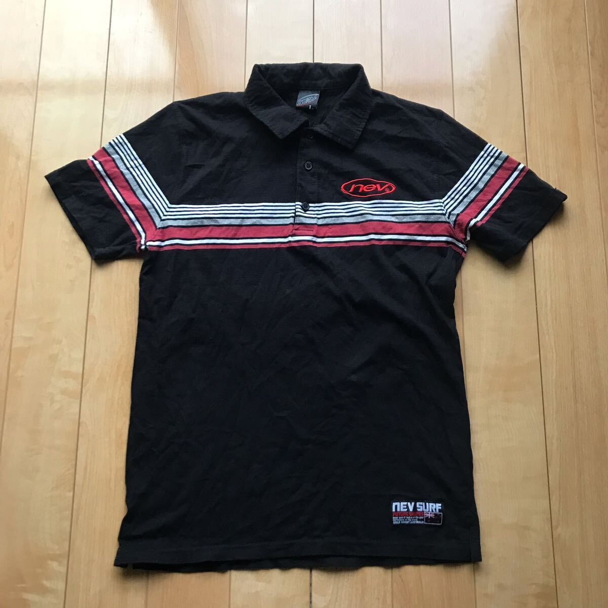 ネブ ポロシャツ 125-1-318 メンズ L ブラック拍卖