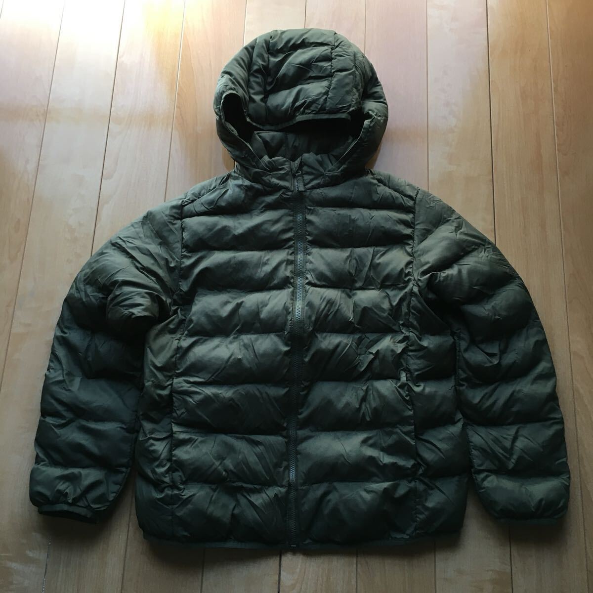 ユニクロ ナイロンジャケット 192-1-65 カーキ 150cm拍卖