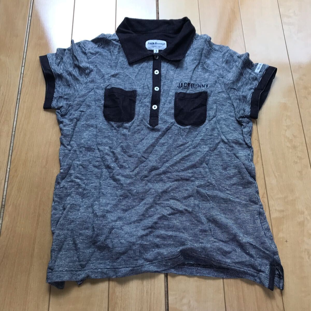 ジャックバニー ゴルフシャツ 177-1-311 レディース 1 グレー拍卖