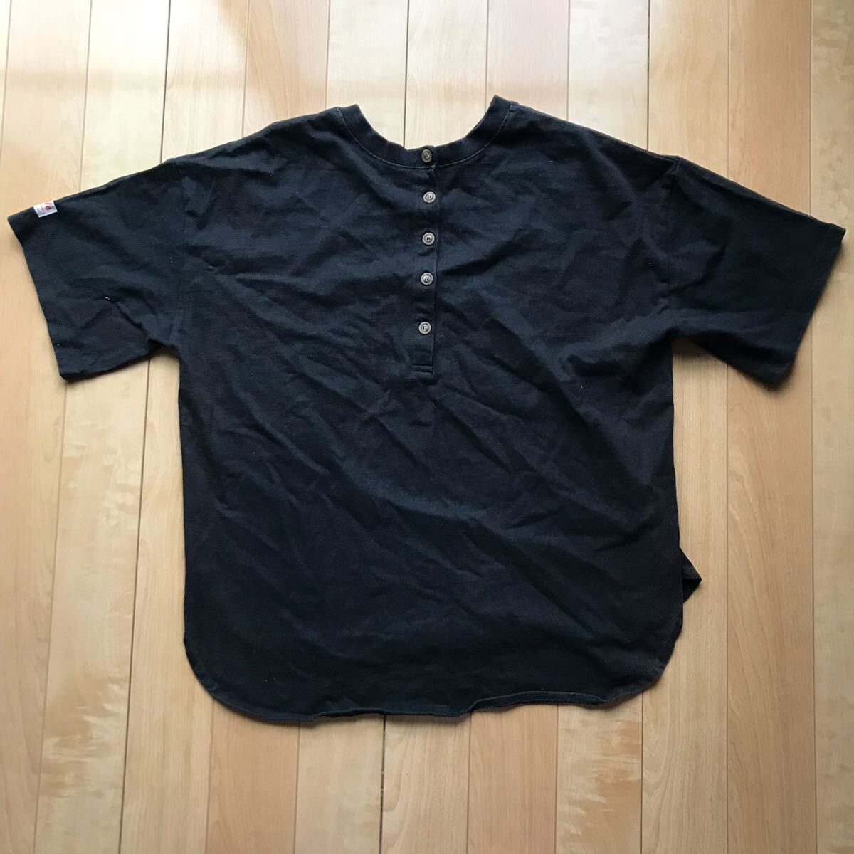 ジャバ ヘンリーネックシャツ 126-1-327 レディース XL ブラック拍卖