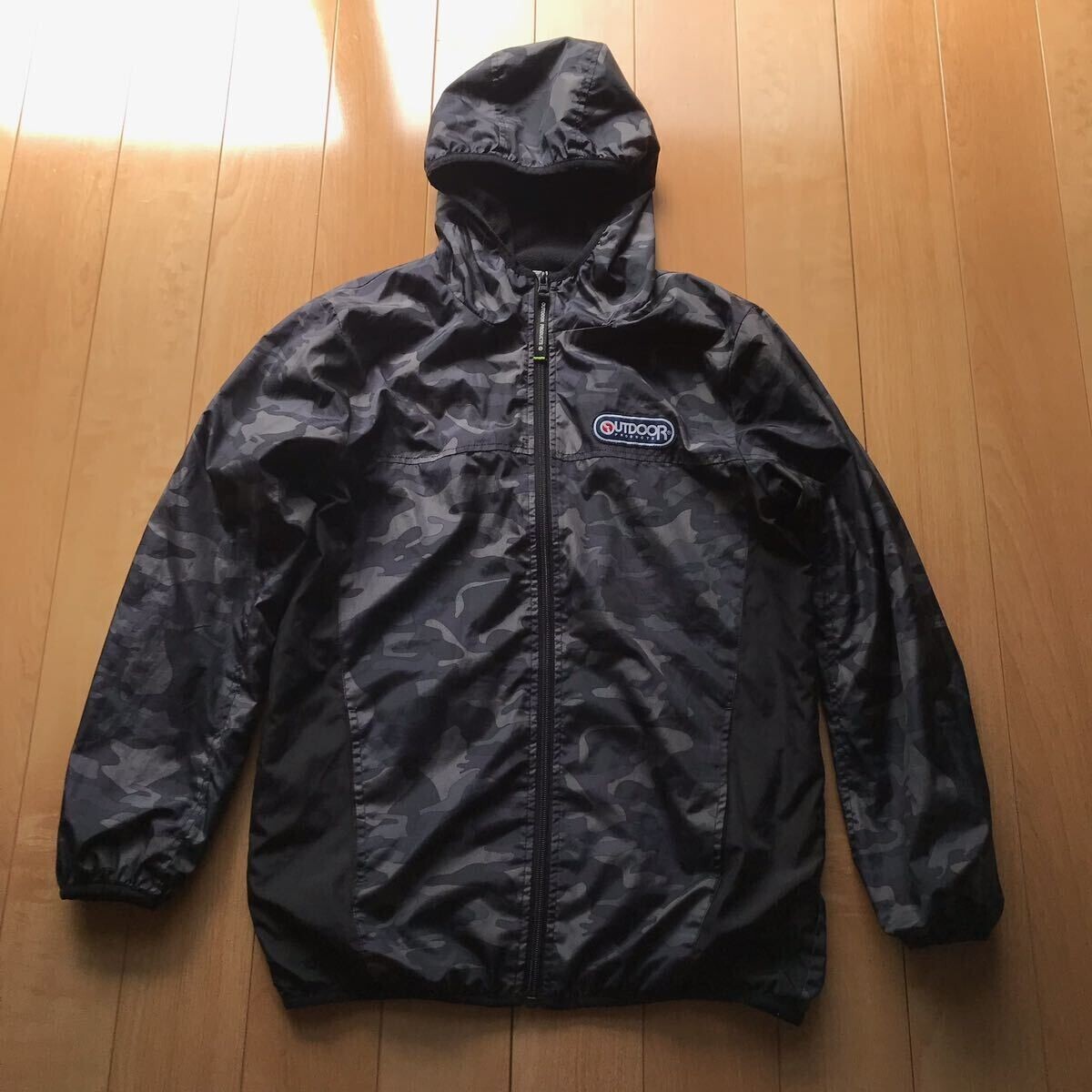 アウトドアプロダクツ マウンテンパーカー 170-1-36 グレー 160cm 迷彩 カモフラ拍卖