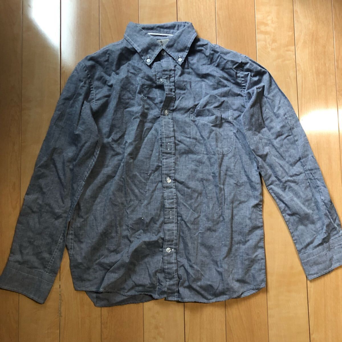 S.Cafe ボタンダウンシャツ 232-1-48 メンズ M ダークグレー拍卖