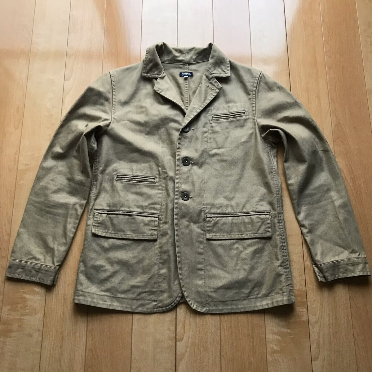 ジャーナルスタンダード テーラードジャケット 日本製 554-6-311 メンズ 38 ベージュ拍卖