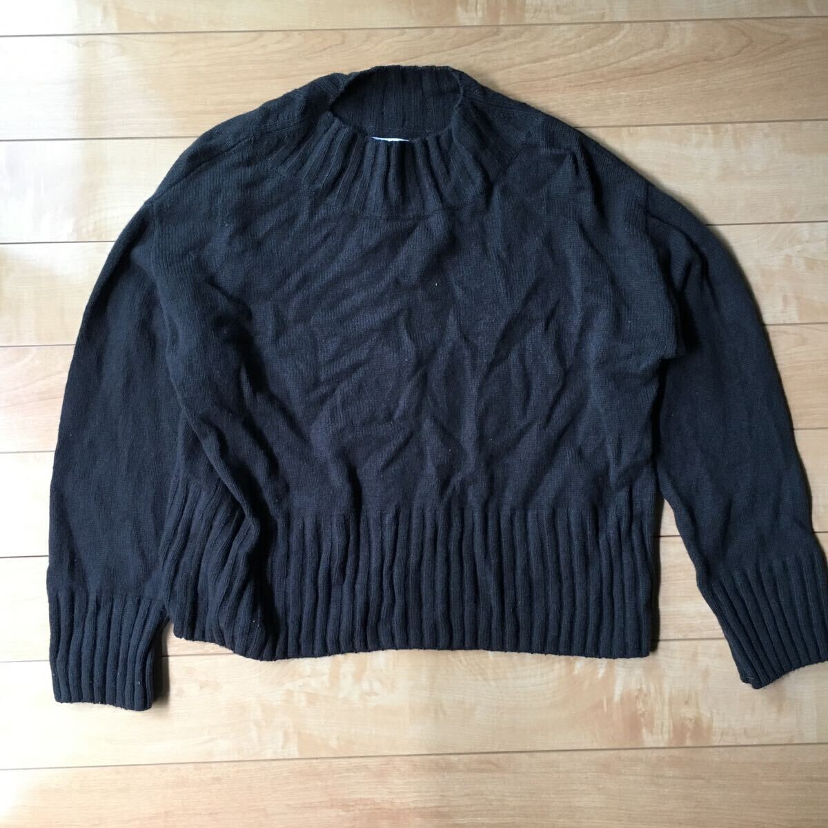 ジャーナルスタンダード レリューム ハミルトンウールニットセーター 567-1-347 ブラック拍卖