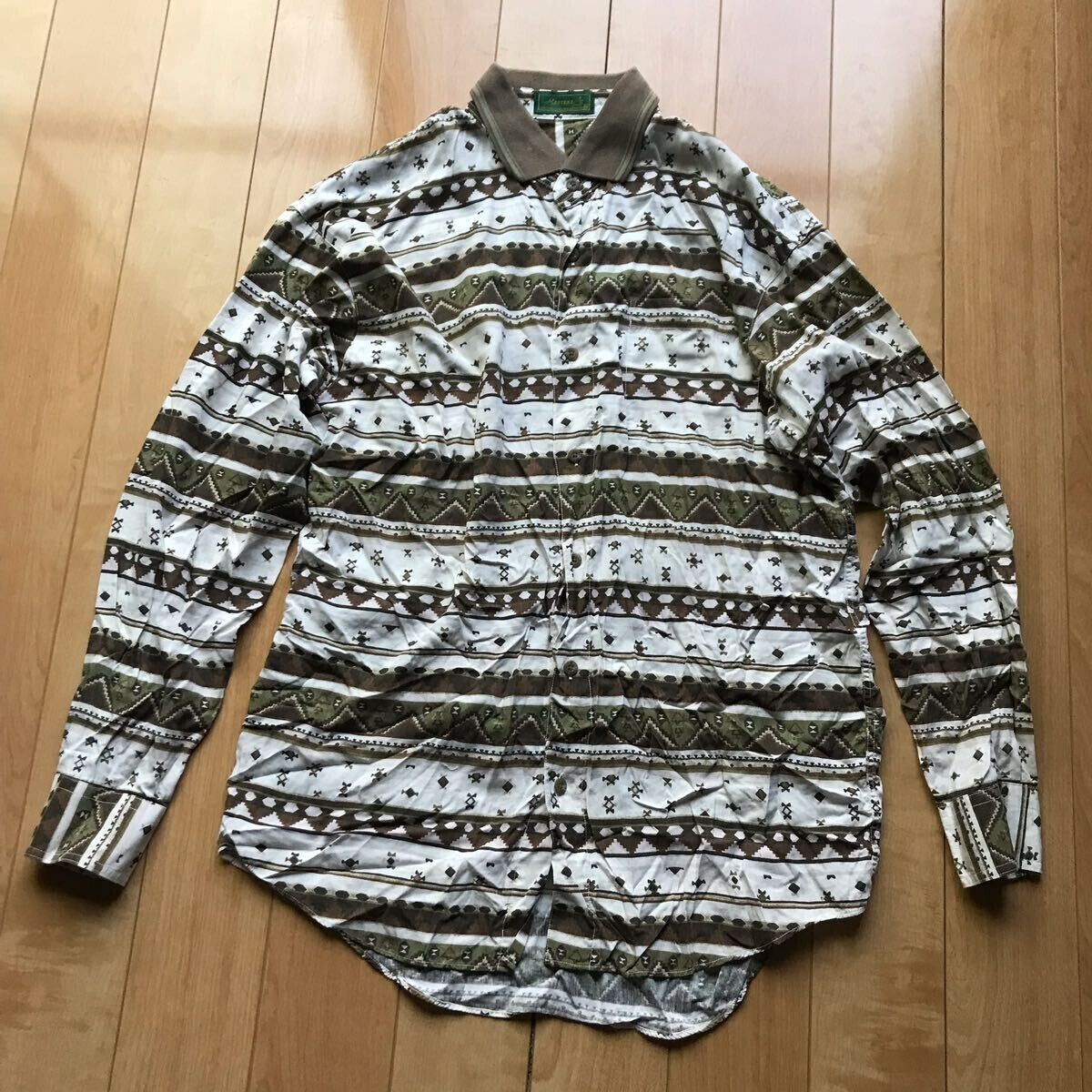 マスターズ 柄シャツ 182-1-302 メンズ M ゴルフ拍卖