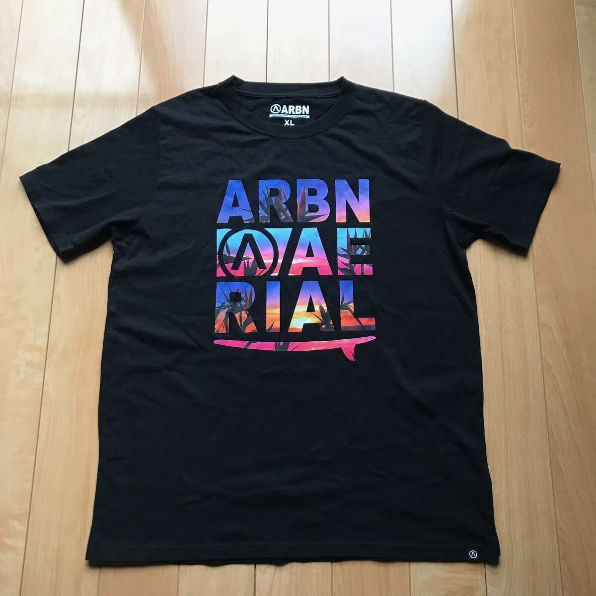 エアボーン プリントTシャツ 123-1-332 メンズ XL ブラック拍卖