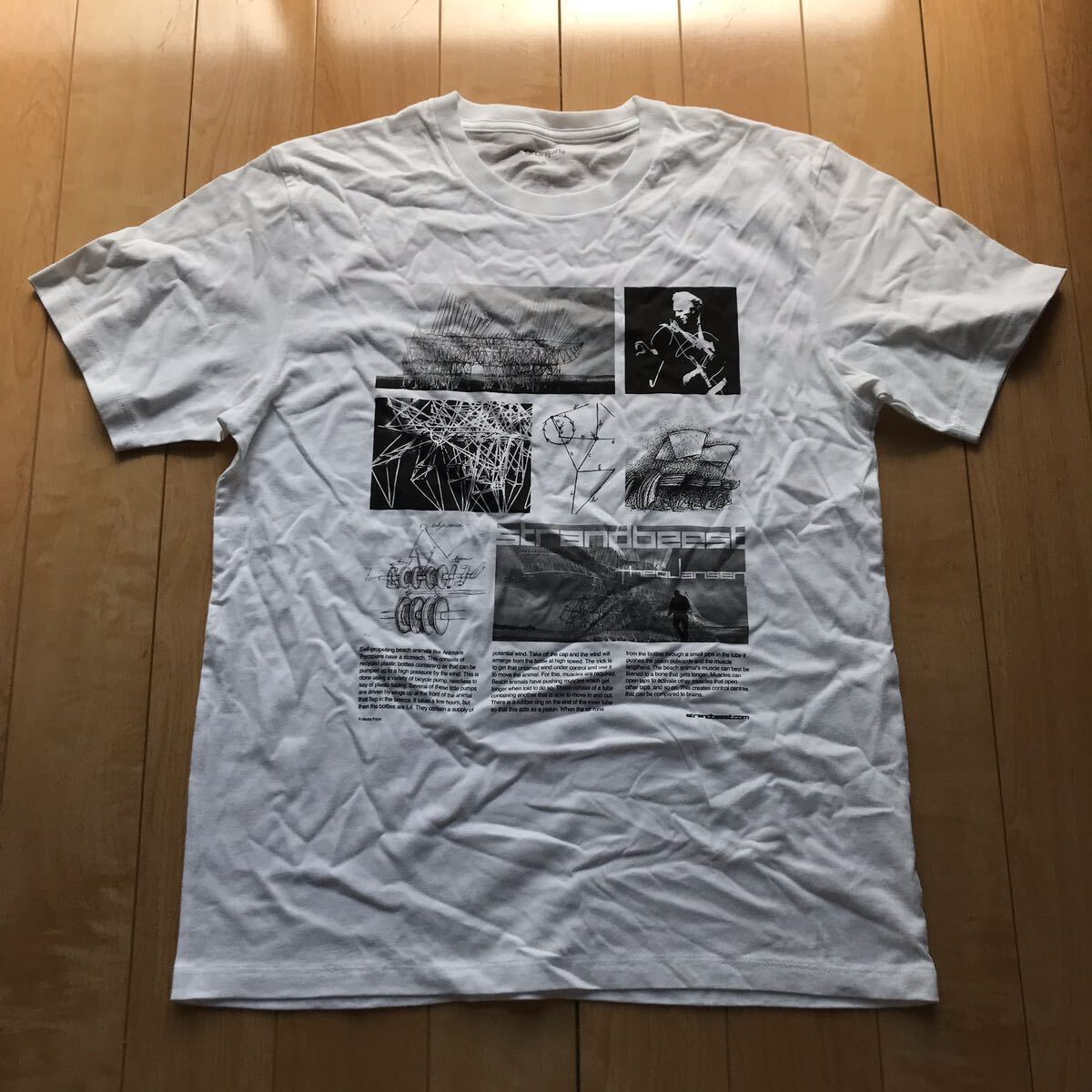 グラニフ プリントTシャツ 175-1-29 メンズ M ホワイト拍卖