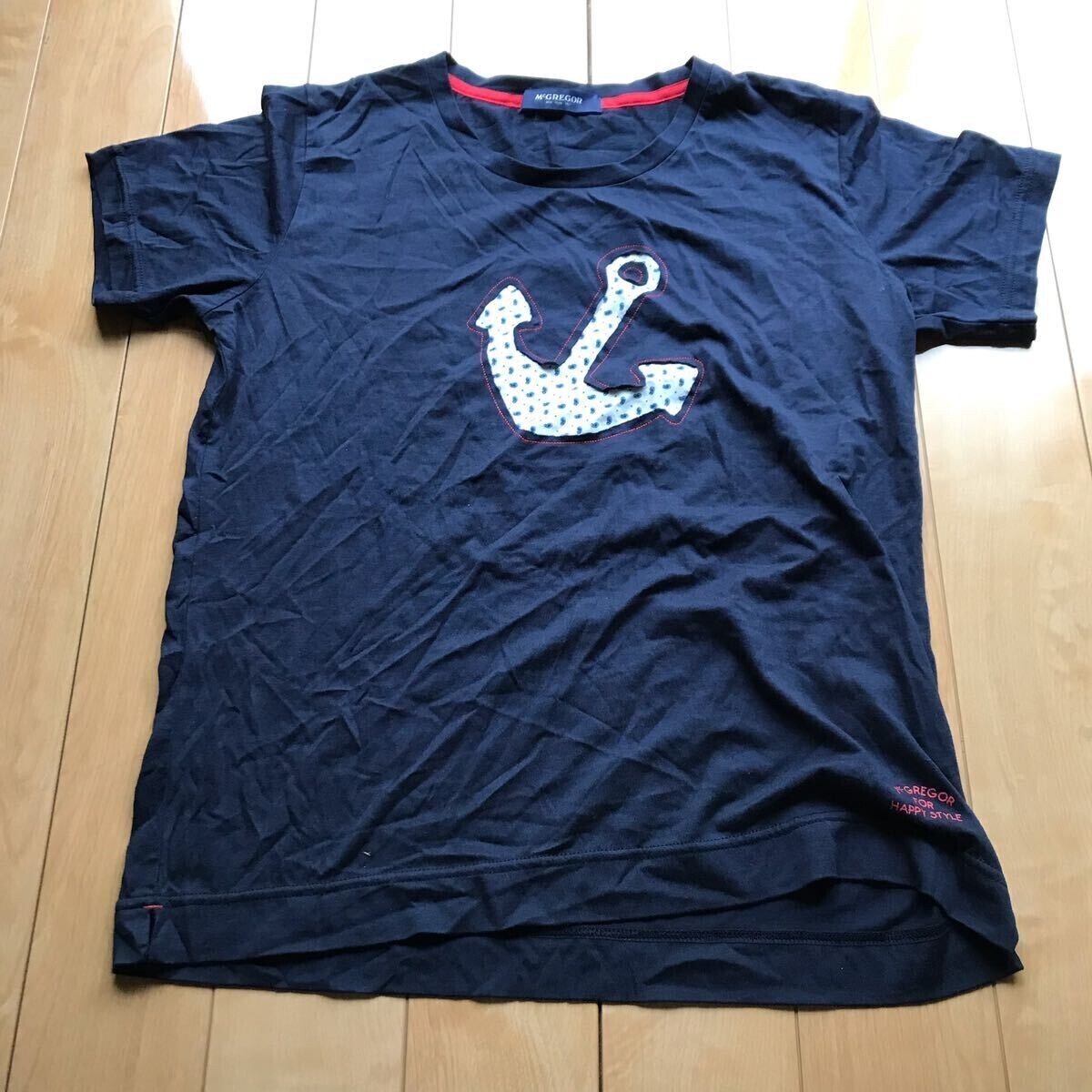 マックレガー イカリマーク Tシャツ 170-1-330 レディース L ネイビー拍卖
