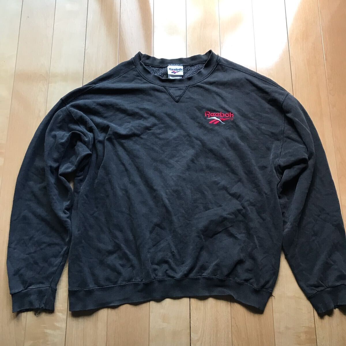 90年代 リーボック スウェットトレーナー 590-1-329 メンズ L ブラック拍卖