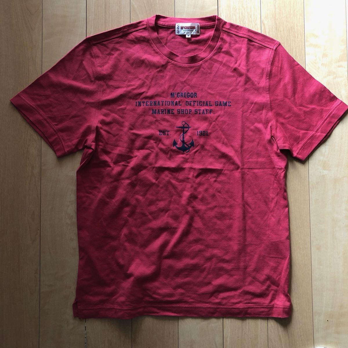 マックレガー コットンTシャツ 226-1-98 メンズ M レッド イカリ拍卖