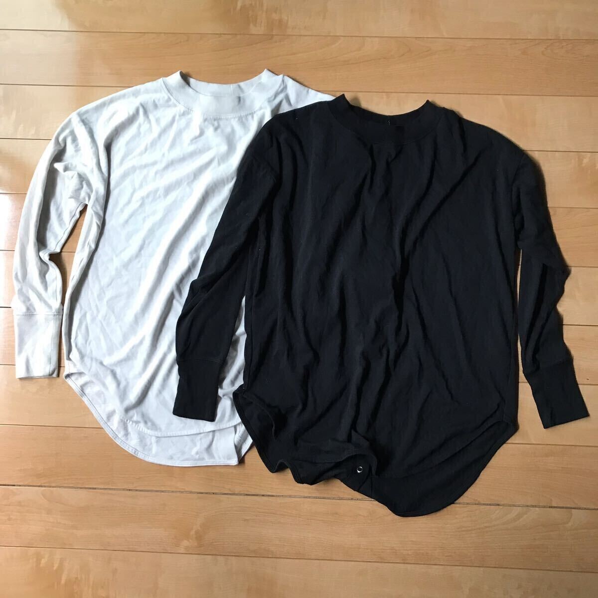 アズールバイマウジー カットソー 2点セット 582-1-313 ブラック ホワイト S アズール拍卖