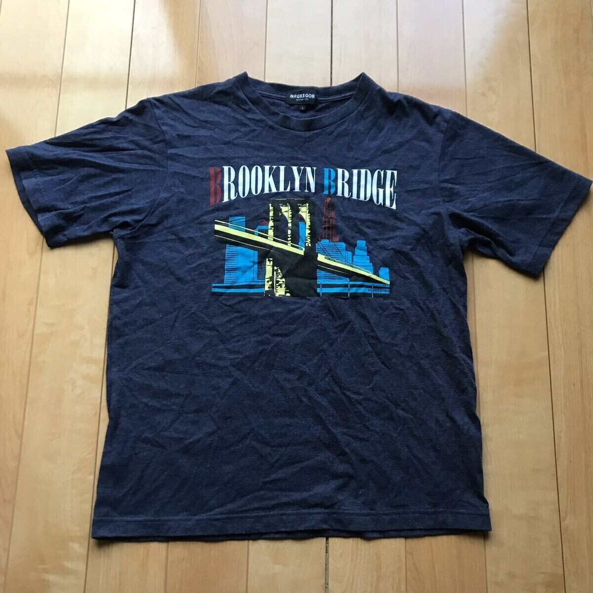 マックレガー プリントTシャツ 178-1-50 メンズ L ネイビー拍卖