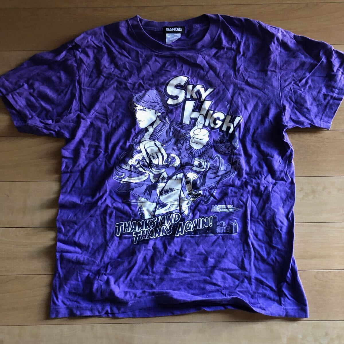 バンダイ TIGER & BUNNY プリントTシャツ 229-1-25 パープル L ヒーロー SF拍卖