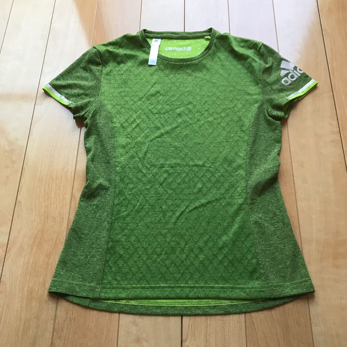 アディダス クライマチル トレーニングTシャツ 124-1-316 レディース M グリーン拍卖
