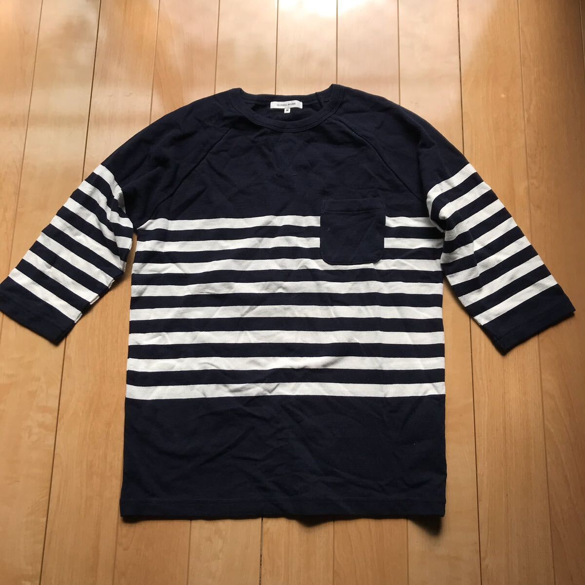 グローバルワーク ボーダーカットソー 119-1-324 M拍卖
