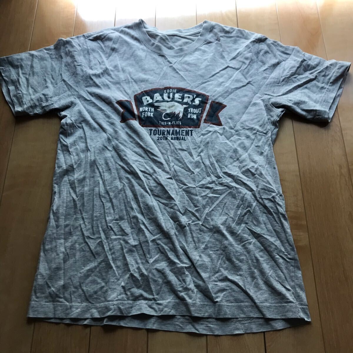 エディーバウアー プリントTシャツ 179-1-59 グレー拍卖