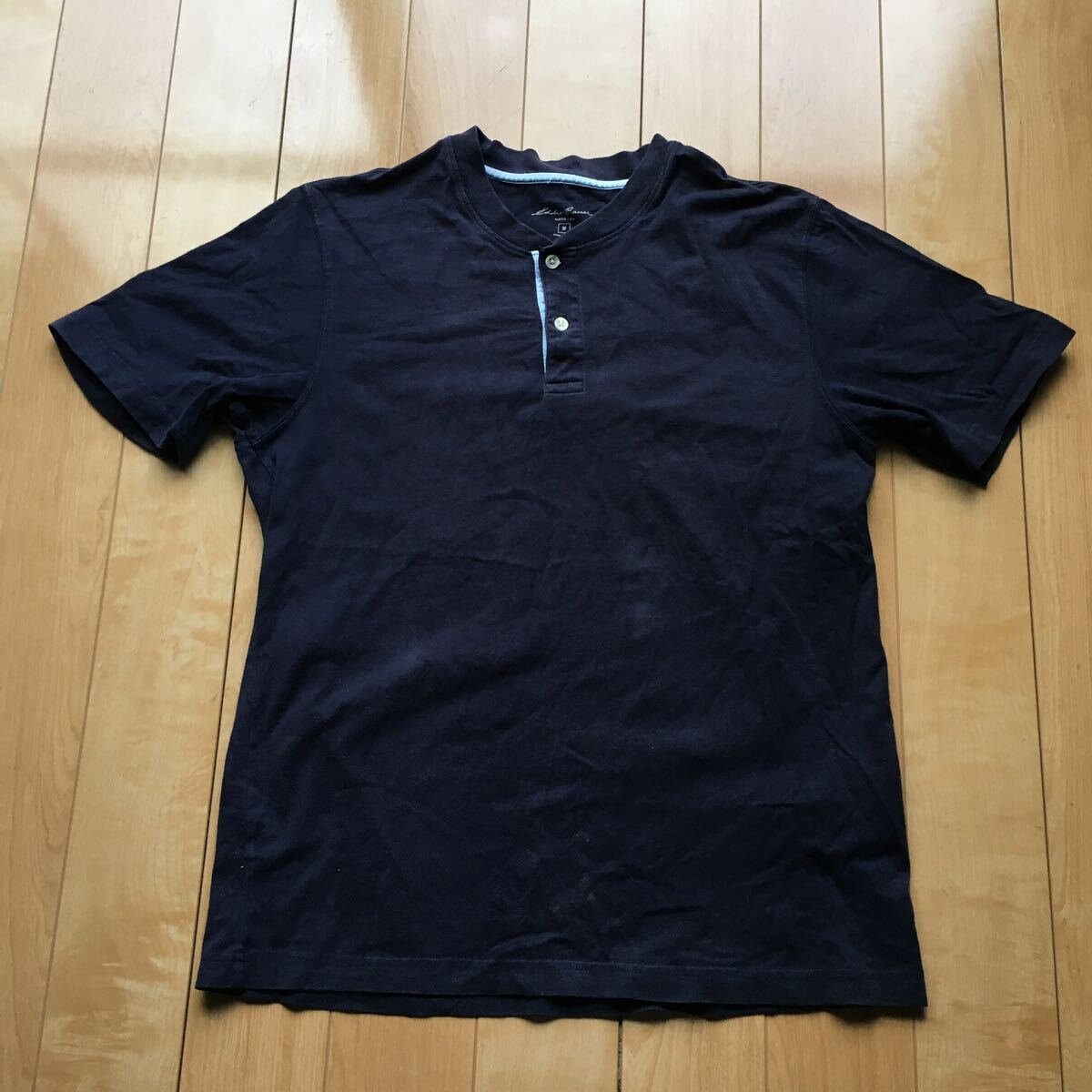 エディーバウアー ヘンリーネックTシャツ 171-1-305 メンズ M ネイビー拍卖