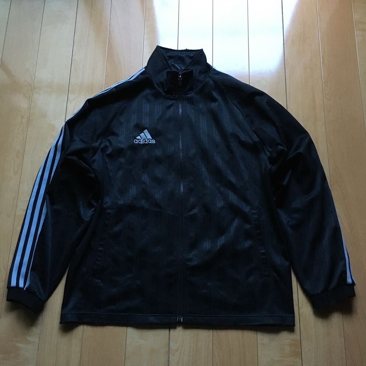 アディダス トラックジャケット 224-1-28 メンズ M ブラック スリーストライプス拍卖