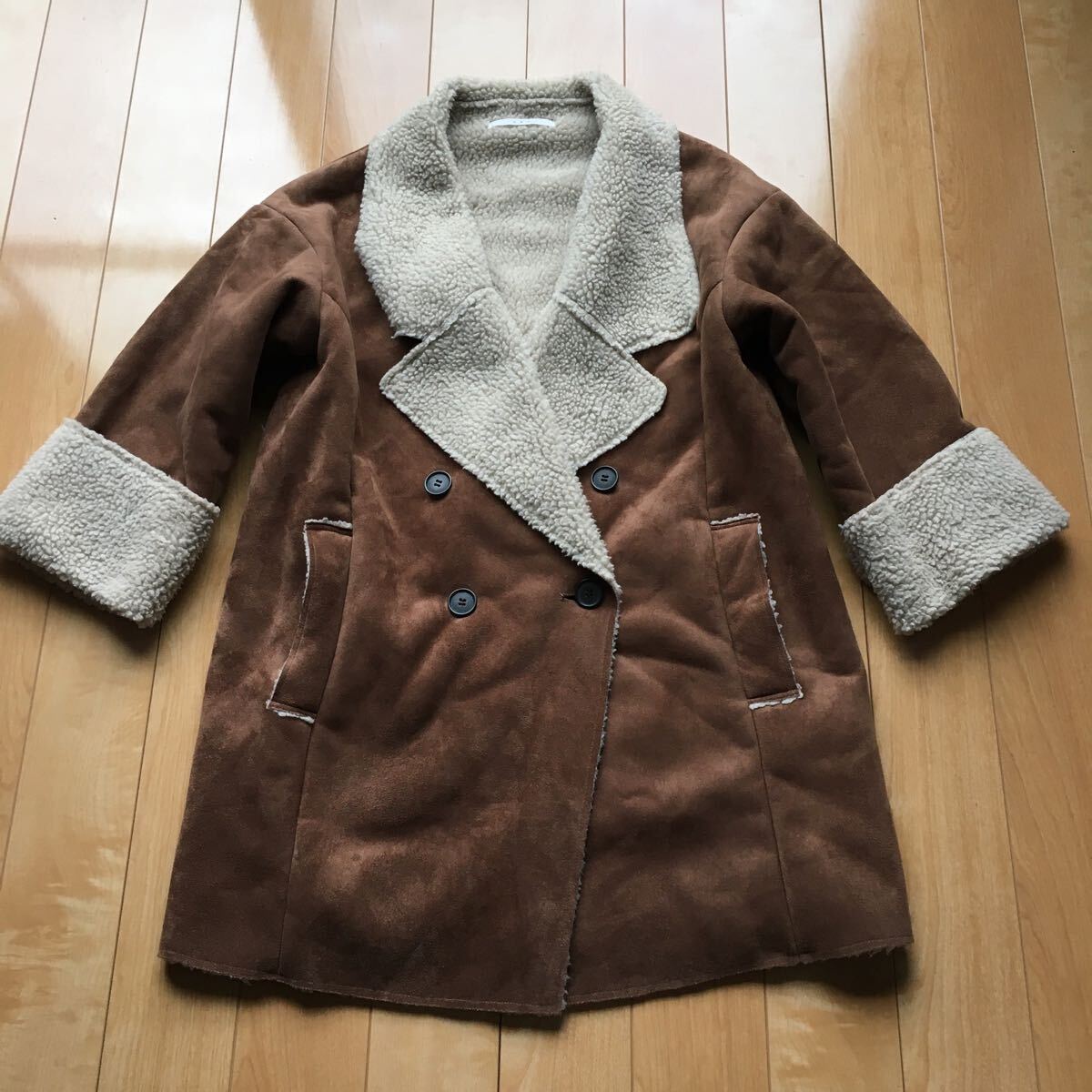 ケービーエフ ムートンコート 594-6-1 レディース ブラウン拍卖
