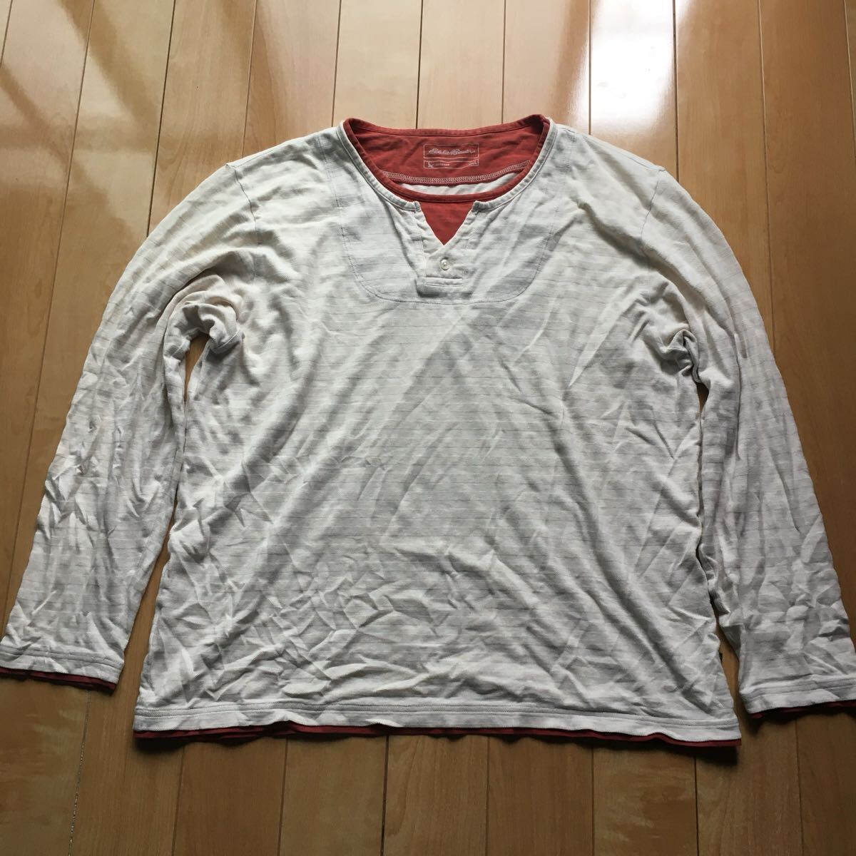 エディーバウアー レイヤードカットソー 223-1-4 メンズ L アウトドア グランピング拍卖