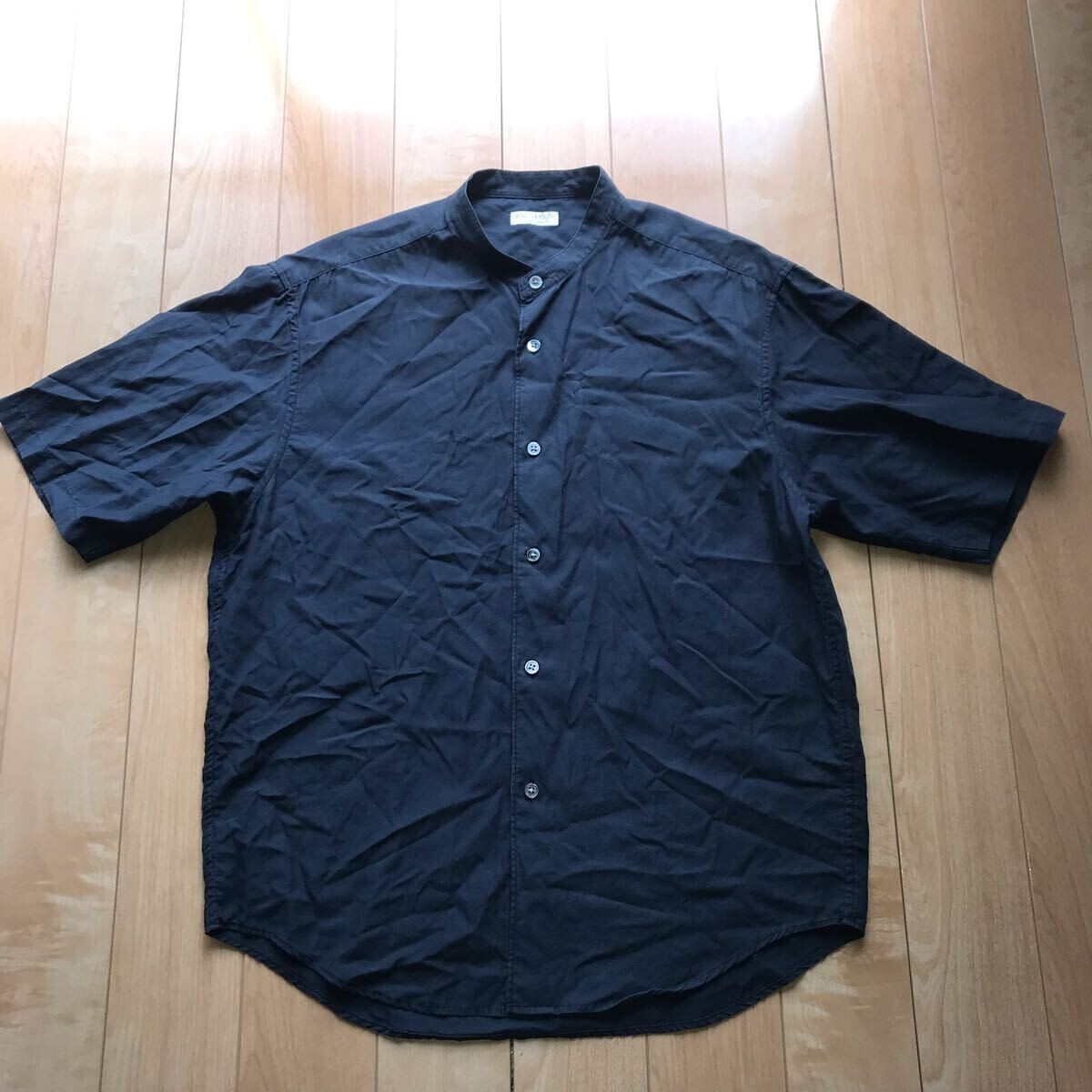 ビューティーアンドユース ユナイテッドアローズ スタンドカラーシャツ 164-1-302 メンズ S ネイビー拍卖