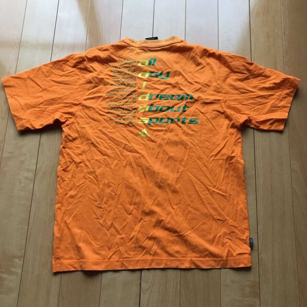 アディダス プリントTシャツ 112-1-327 メンズ L オレンジ拍卖