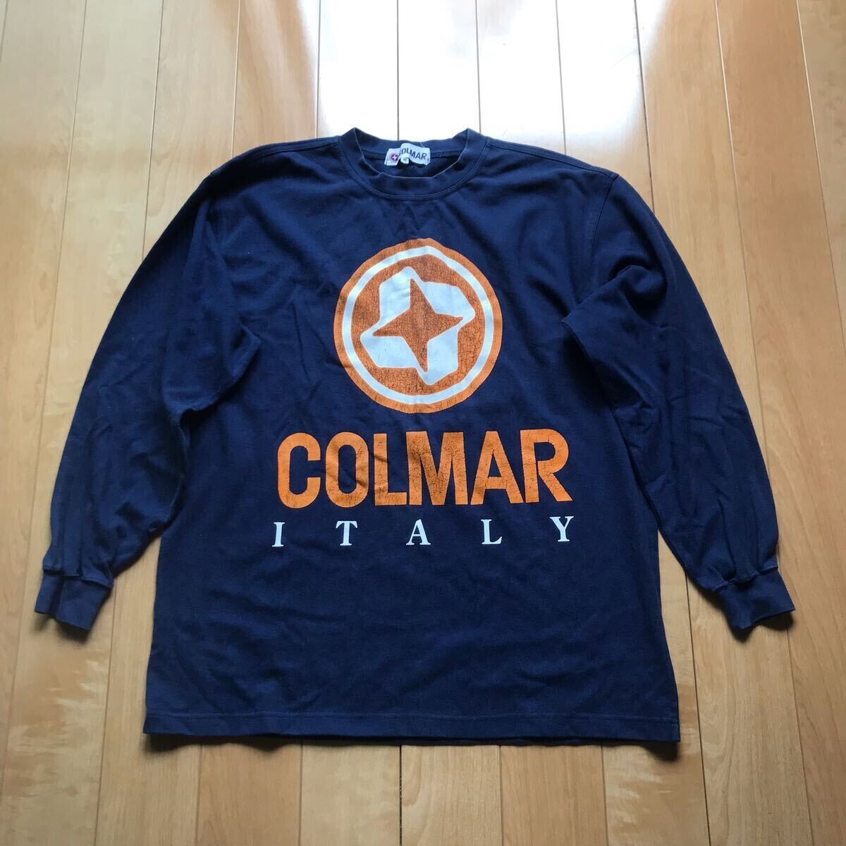 コルマー スウェットシャツ 日本製 507-1-315 メンズ M ネイビー オレンジ ホワイト拍卖